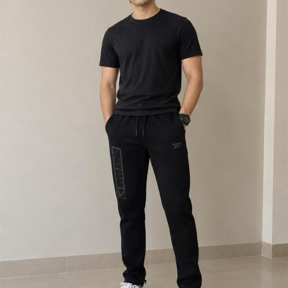 Reebok Men's Black Joggers-tracksuits